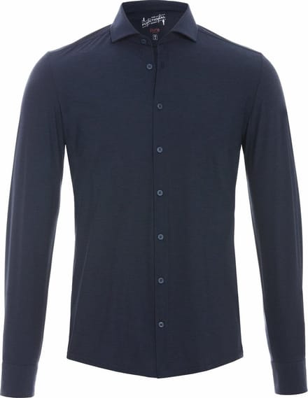 Pure H.Tico The Functional Shirt Donkerblauw (navy) - Maat 43 - Heren - Overhemden Casual