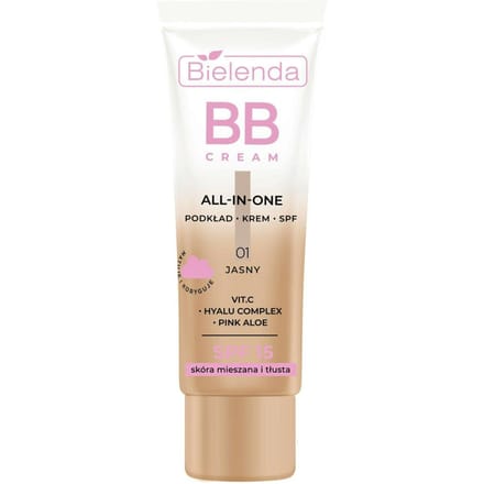Bielenda BB Cream All in One Foundation Combination and Oily Skin 01 Light 30 g