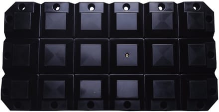 Multifender zwart - 60 x 30 x 8cm