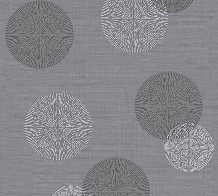 CIRKELS BEHANG | Modern - Grijs Antraciet - A.S. Création Casual Living