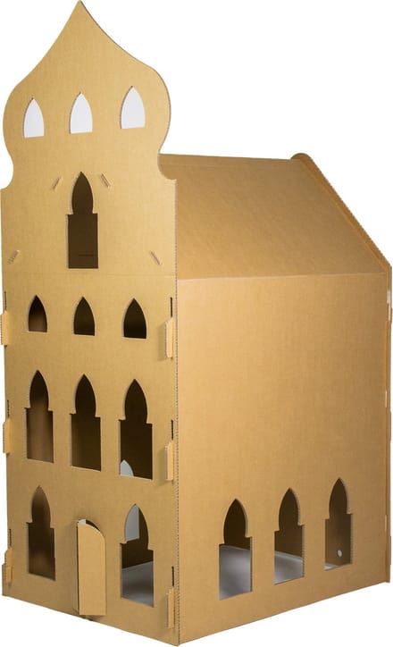 Kartonnen arabisch speelhuis - 83 x 65 x 150 cm - Kartent