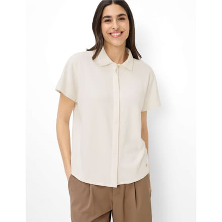 Brax Dames Shirt  Style CELIA S soft ecru, crèmewit, maat 34