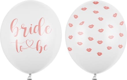 Partydeco - Ballonnen Bride To Be mix 50 stuks