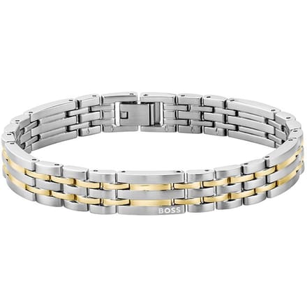 BOSS HBJ1580813 Heren Schakelarmband 10 mm Bicolor