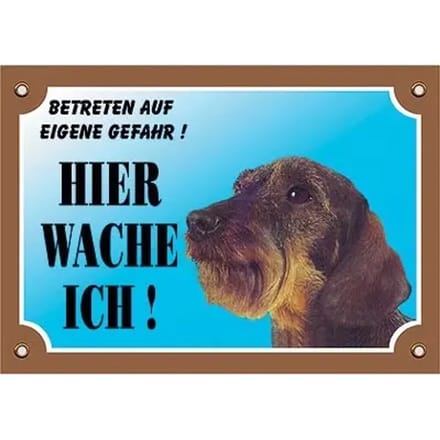 Hond aanwijsbord Nobby Pet Rauhaar Dackel