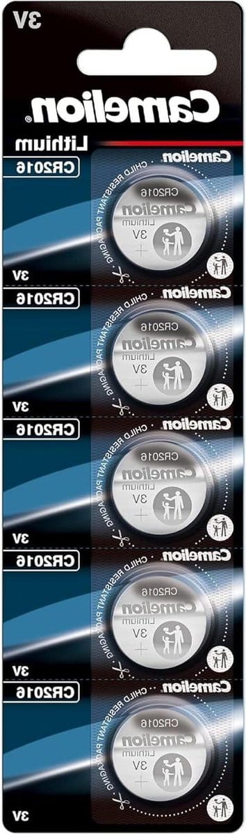 Camelion - CR2016C 5 stuks 59801 lithium batterijen, 3 V (- 85), 2016 141391