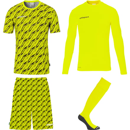 Uhlsport Progressive Goalkeeper Bundle Fluo Yellow Black