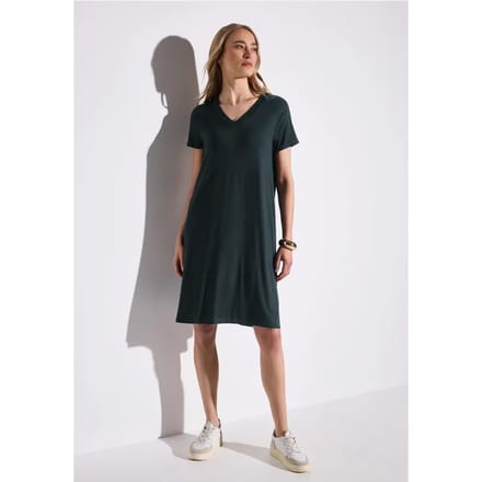 Effen jersey jurk