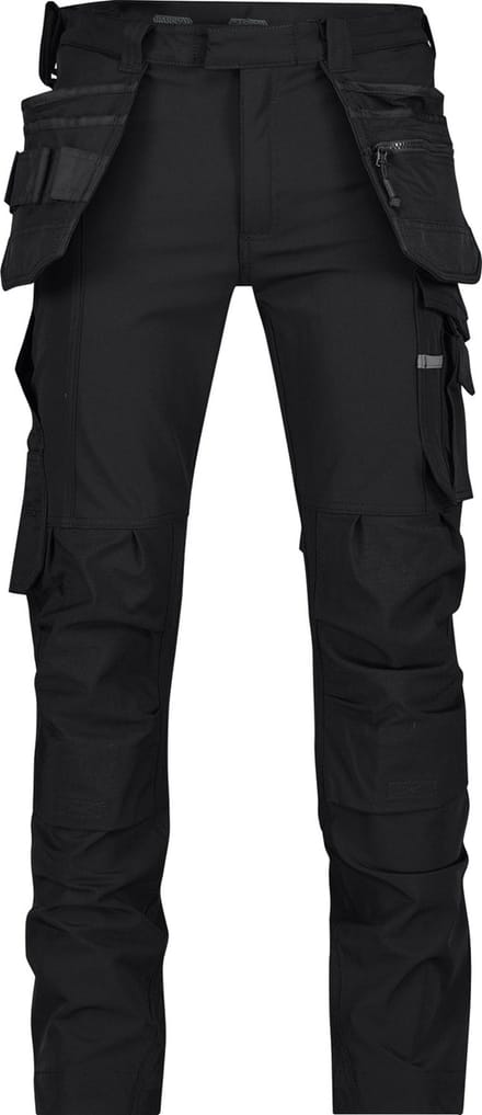 Stretch holsterzakkenbroek met kniezakken