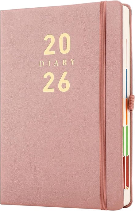 Dagboek Planner 2026 - Agenda Organizer - Productiviteit Verhogend - Pagina per Dag - A5 - Roségoud