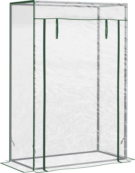 Outsunny - Tomatenkas - met Deur - Waterdicht - UV-bestendig - Wit