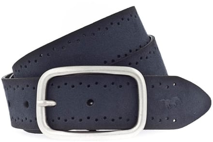 MUSTANG Leren riem Woman´s Belt 3.5 W100 Steel Grey grijs