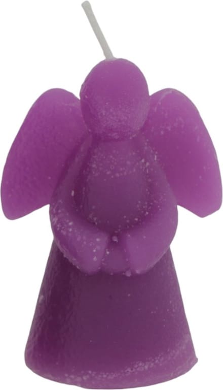 Home Society - Engel kaarsje - Engel - Cherub - S - Paars - Doosje 6 stuks