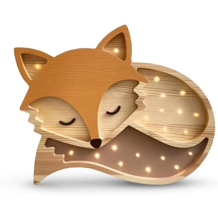 Handgemaakte lamp Peekaboo Fox