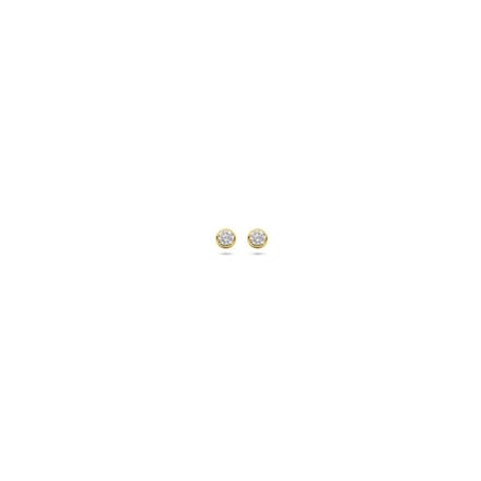 oorknoppen zirkonia 14K geelgoud 4000750