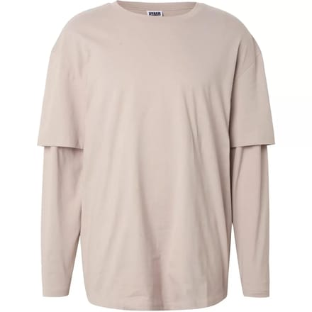 Urban Classics - Oversized Shaped Double Layer Longsleeve shirt - XXL - Grijs