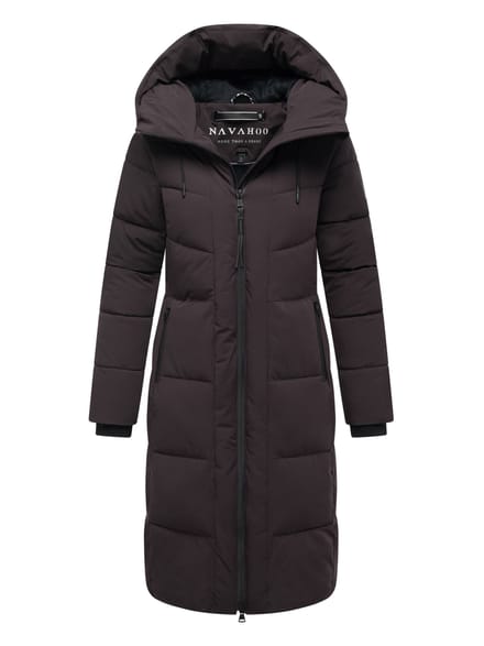 Navahoo dames wintermantel SCHOKOKUSS – elegant, warm & functioneel