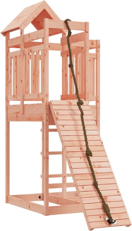 vidaXL - Speelhuis - met - klimwand - massief - douglashout