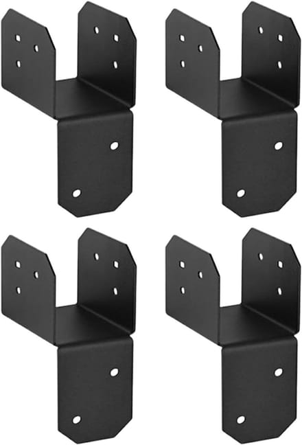 Balkverbinder Set - Paalhouders - Terras en Hek - Versterkte Staalconstructie - 4 Stuks - Metaal