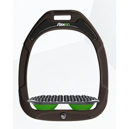 Endurance stijgbeugels Bruin/Grijs/Groen Flex-On Green Composite