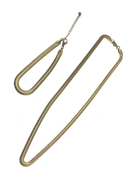 Sieraden set Python goud