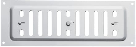 Ovaal ventilatierooster 260 x 90 mm van aluminium, verstelbaar