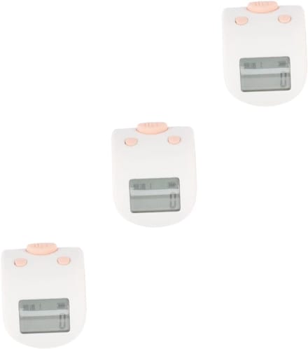 Digitale Vinger Teller - Teller Ring - Sport Tellen - Met Scherm - 3 Stuks - Roze