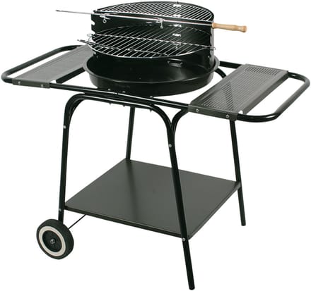 Master Grill Party - Barbecue - bbq - 2 schappen, wielen, staal, MG906