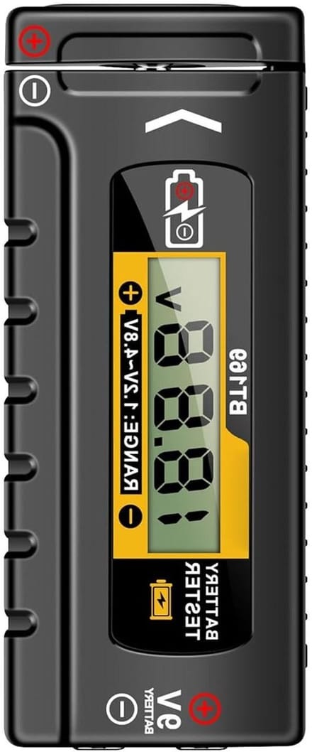 Batterij Tester - Energie Meter - Huishoudelijk Gebruik - Digitaal Display - Compact Formaat - Zwart