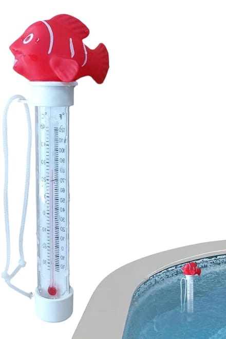 Drijvende thermometer - Watermeter Cartoon - Zwembad temperatuur - Directe reactie sensor - 21 cm lang - Meerdere kleuren