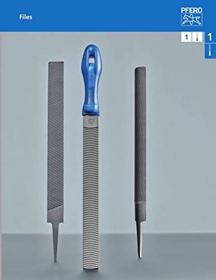 Werkplaatsvijl Halfrond 200 mm met Ergonomische Heft