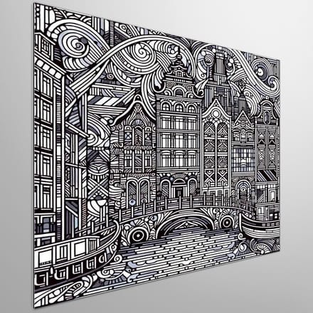 Kunstprint | Wanddecoratie | Dibond | 30 × 30 cm