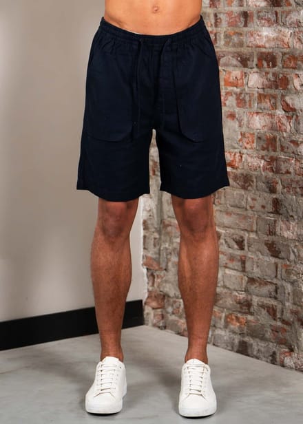 Lyle & Scott Linen short - dark navy
