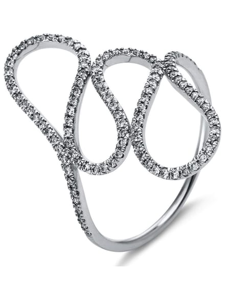 Luna Creation - Ring - Dames - 18K witgoud - Diamant - 0.28 ct - 1N807W853-2-53