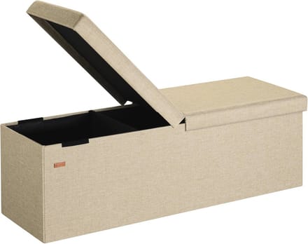 Zitbank met Opbergruimte 115x38x38cm - Opvouwbaar en Inklapbaar - Stevig en Functioneel