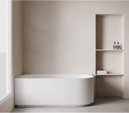 Wiesbaden Rivi Hoekbad Links 170 x 80 cm - Acryl Glans Wit