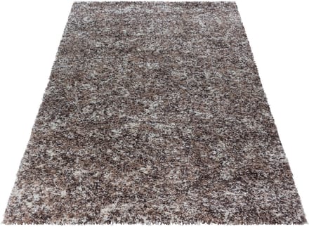 Hoogpolig vloerkleed Enjoy - beige - 80x150 cm