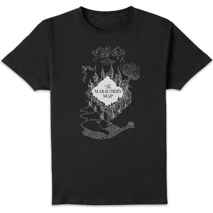 Harry Potter The Marauders Map T-shirt - Zwart - L