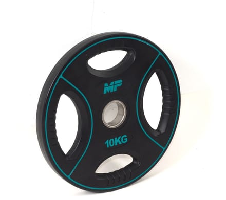 10 kg Polyurethaan 4 Grip Halterschijf 50 mm