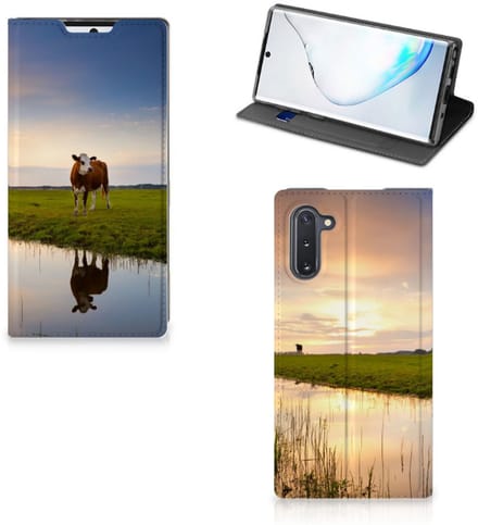 Book Case voor Samsung Galaxy Note 10 Hoesje maken Koe