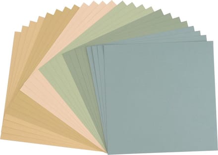 Vaessen Creative Cardstock - Multipack Strand - 30,5 x 30,5 cm - 24 vellen - Textuur - 216 g