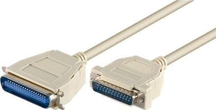 Parallelle printerkabel 25-pins SUB-D - 36-pins Centronics - 3 meter