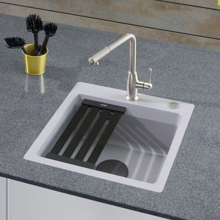 Systemceram Keradomo Kara 51 F sink with eccentric actuation 550302-12