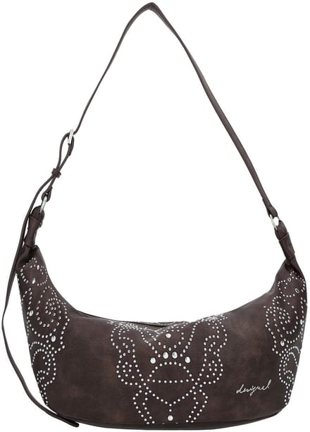 Desigual schoudertas Poker Face Munster 2.0 Crossbody Bag Chocolate donkerbruin