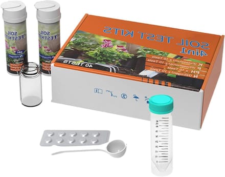 Bodem Test Kit - Plantenvoeding Analyser - Tuin Onderhoud - 4 in 1 Analyse - 10 Tests per Parameter