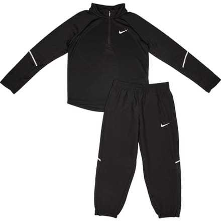 Nike Miler Trainingspakken Peuter - Zwart - Maat 110 - 116 CM - Poly Woven