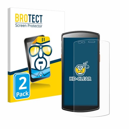 BROTECT - Screenprotector voor Urovo DT50 5,7" - Folie Beschermfolie transparant 2 Stuks