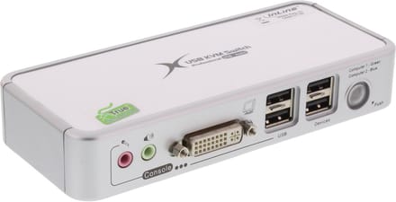 InLine® 2-Poorts KVM-switch, DVI, USB (4-poorten), met audio