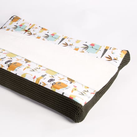 Oogappel Savanne Aankleedkussenhoes Waskussenhoes 70x50 cm-Groen