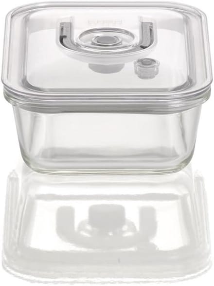 Vacuümcontainer van borosilicaatglas, 1000 ml, BPA-vrij, hittebestendig, vaatwasmachinebestendig